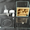 Glass formicarium with cork socket